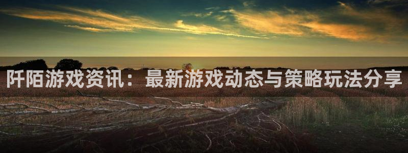 天美娱乐官网：阡陌游戏资讯：最新游戏动态与策略玩法分享